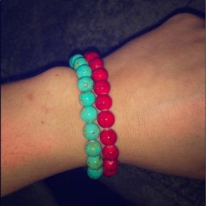 Set of stone bracelets